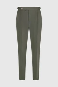 New Stile Latino - Vincenzo Attolini trousers EU 56 US 46 cotton green - Picture 1 of 3