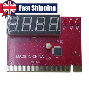 PC 4-digit Code Mainboard Motherboard Diagnostic Analyzer Tester PCI Card - Photo 1/9