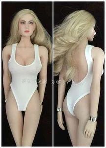 1:6th White Neil mechanical age 2B sister Siamese underwear F12" Woman Body Doll - Picture 1 of 2