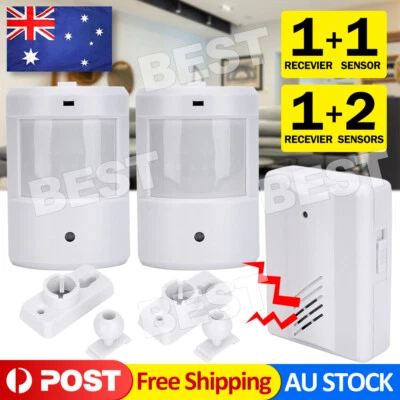 Restaurant Shop Door Entry Wireless PIR Motion Sensor Door Chime Door Bell Alarm - image 1 of 4