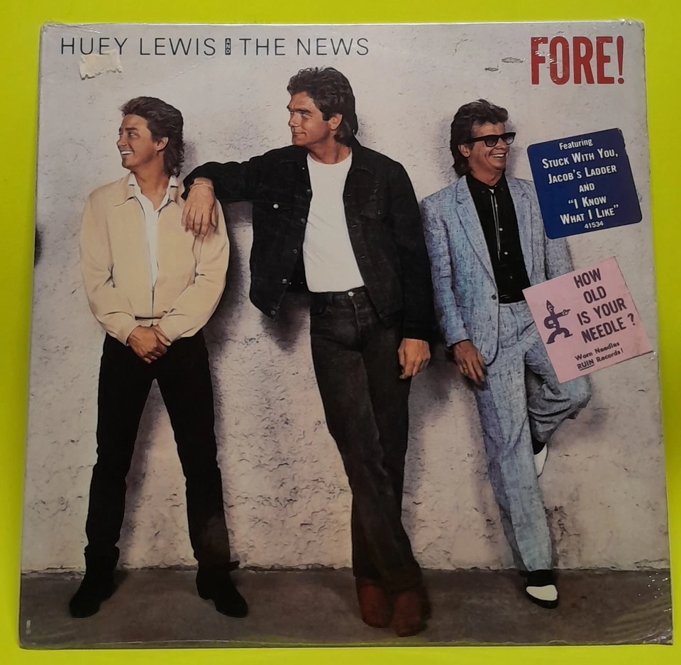 Huey Lewis & The News Fore Vinyl LP 1986 Chrysalis OV 41534