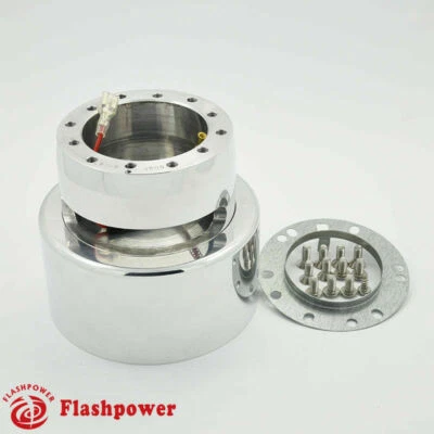 6 Bolt Steering Wheel Hub Adapter Tilt Telescopic GM Buick Cadillac Polished - Image 1 of 4