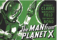 BREYGENT CLASSIC VINTAGE SCi FI HORROR POSTER 2010 TRADING CARD MAN PLANET X