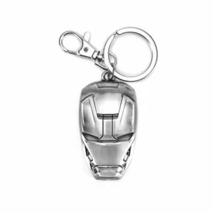 Marvel Avengers Iron Man Helmet Metal Key Ring (Silver) - Picture 1 of 1
