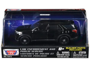 Motormax 2022 Ford Police Interceptor Utility Black Builder's Kit 1/43 79521 - Picture 1 of 2
