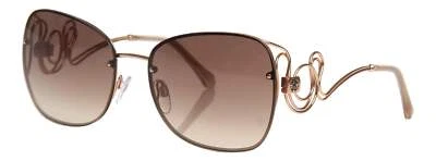 Gafas de sol Roberto Cavalli Rc1027 28G CARRARA doradas piloto-aviador marrón degradado Foto 1 de 4