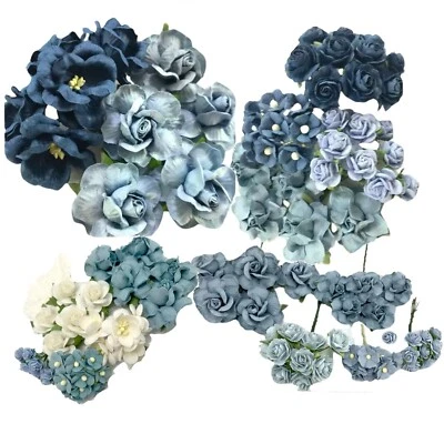 4 Juegos Niño Bebé Azul Papel Flor Boda Regalo Álbum de Recortes Artesanía (Kit-4Boy-A1) Foto 1 de 3