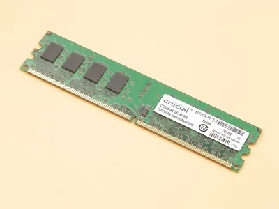 Crucial CT25664AA1067 4GB 2x2GB DDR2 PC2-8500U 1066MHz UDIMM Desktop Memory RAM - Image 1 of 4