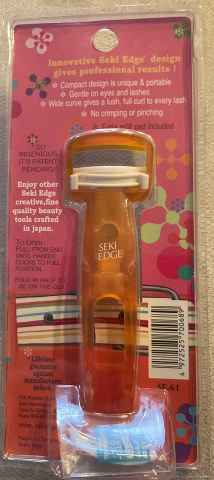 Seki Edge Folding Eyelash Curler, Lightweight , Free Ship & Free Refill Cushion - Image 1 of 3