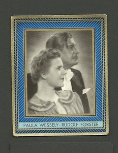 Paula Wessely Rudolf Forster #305 1930s Movie Film Star Collector Card Germany