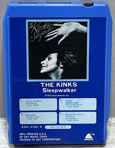 The Kinks, "Sleepwalker", Classic Rock 1977 Artists 8-Track Untested - Picture 1 of 4