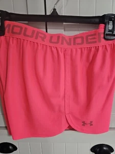Girls Youth Under Armour Shorts NEW Pink Size XL - Picture 1 of 1