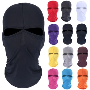 Máscara facial de pasamontañas de 2 agujeros - Accesorio de disfraz de disfraces para fiesta de Halloween - Imagen 1 de 21