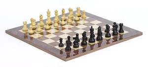 Tournament Deluxe Art Hand Carved Chessmen Set & Master Board from Spain - Picture 1 of 3