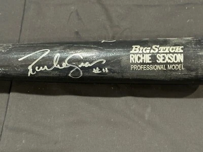 Richie Sexson and Luis Gonzalez Dual Signed Richie Sexson Model Baseball Bat COA - Image 1 of 4