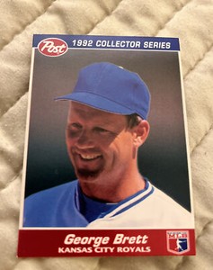 Post 1992 Collector Series George Brett 11 of 30 Kansas City Royals