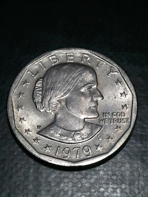 1979~P SUSAN B ANTHONY DOLLAR ~ WIDE RIM VARIETY (FS-301) ~ VERY NICE ABOUT UNC. - Image 1 of 3