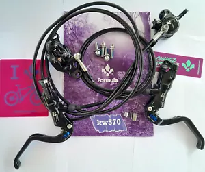 Formula - Brake set R1 Glossy Black TFRA Blue ready2use front+rear - USED - Picture 1 of 9