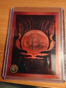 Cardsmiths Currency Series4 Bitcoin#70Collector Parallel Rainbow Holofoil - Picture 1 of 2
