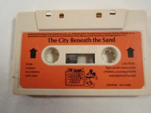 Audio Cassette 1986 Mickey Mouse Show CITY BENEATH THE SAND 12D1 - Imagen 1 de 1