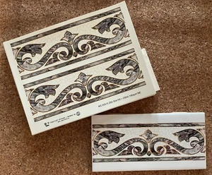 Black/Gold Marbleized Border 2"x6" "ceramic waterslide decal" (5pc $1.05) - Picture 1 of 2