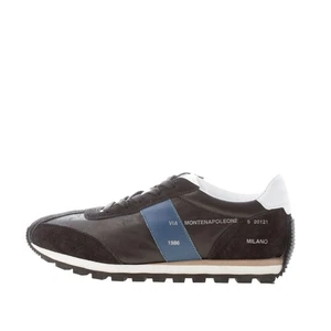 HOGAN Damenschuhe H671 Sneaker 86er black leather and suede with blue - Bild 1 von 7