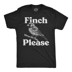 Camisetas divertidas para hombre Finch Please sarcástico pájaro gráfico novedad camiseta para hombre - Imagen 1 de 7
