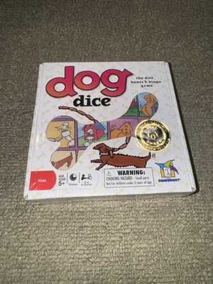 Gamewright Dog Dice Bones Bingo Game 1997 Stambler Osieck HTF Brand New Sealed - Image 1 of 4