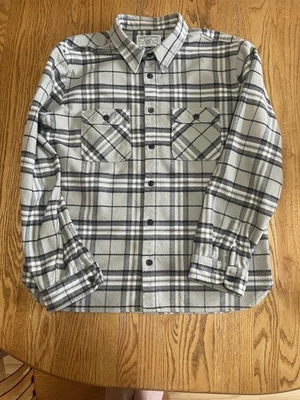 Tela Freenote Benson Franela Pesada Lobo Marino Cuadros XXL Hecha en EE. UU. Foto 1 de 4