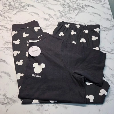 Disney at Primark 2XL Black White Mickey Walt Disney Pants Lounge Sleepwear - Image 1 of 4
