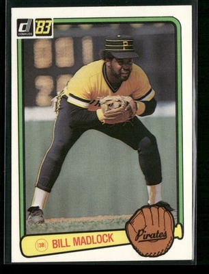 1983 Donruss #311 Bill Madlock Pittsburgh Pirates - Image 1 of 2