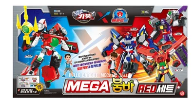 Hello Carbot X Mecard Ball Mega Bumba Blue Set Transformer Robot Figure - Image 1 of 3