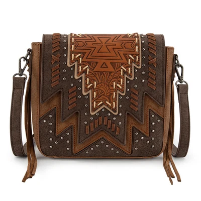 Montana West Tooled Aztec Collection Crossbody - Image 1 of 4