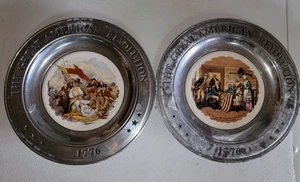 Set Of 2 1776 Pewter The Great American Revolution  Canton, Ohio - Picture 1 of 8