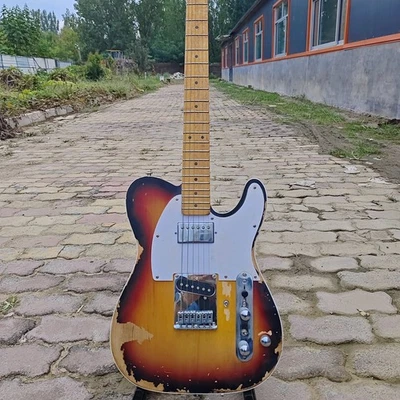 Relic TL Electric Guitar  Alder Solid Body Maple Neck 9V Active pickup sunburst - Image 1 of 4