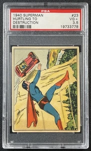 HURTLING TO DESTRUCTION PSA 3.5 1940 GUM INC. SUPERMAN (R145) #23 - Picture 1 of 2