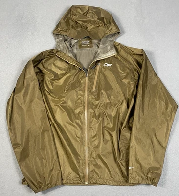 Chaqueta Outdoor Research Helium II Para Hombre L Marrón Cayote Pertex Shield 242969 Usada en Excelente Condición Foto 1 de 4