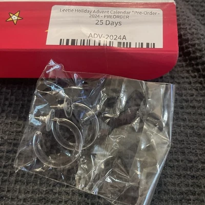 Clear Transparent Lucite Lola Hoop Earrings Lettie Lovendale New In Pack - Image 1 of 3