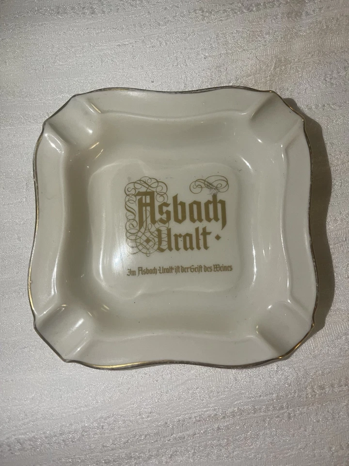 Bandeja de cenizas de cerámica vintage Asbach Urait hecha en Alemania Foto 1 de 4