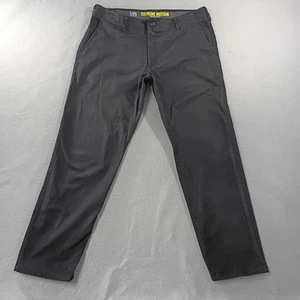 Lee EXTREME MOTION Straight Fit Tapered Leg Black Pants Mens Size Actual 36x29 - Picture 1 of 6