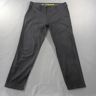 Pantalones negros Lee EXTREME MOTION calce recto pierna cónica para hombre talla real 36x29 Foto 1 de 4
