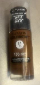 REVLON COLORSTAY 24 Hrs Combination/Oily Skin Matte Foundation 450 Mocha 1oz NEW - Picture 1 of 1