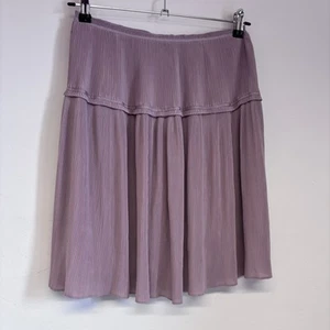 Reiss Dali Skirt Size 8 Dusky Pink Plisse Pleated Delicate Feminine Summer - Picture 1 of 15