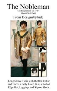 Nobleman Doll Clothes Sewing Pattern for Matt Rufus Sean , Tonner - Picture 1 of 2