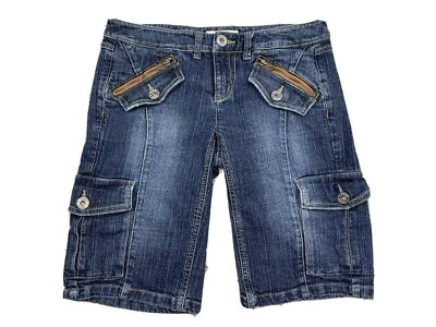 Tommy Jeans Womens  Stretch Flap Pockets Jean Short's Blue  sz 5 (waist 30") - Image 1 of 4