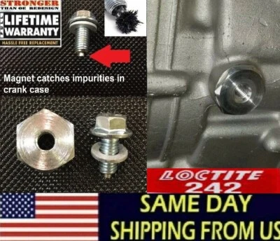 14x1.5 Yamaha Raptor 700 Repair Reducer OIL DRAIN PLUG Bolt BEFORE you strip it! - Image 1 of 4