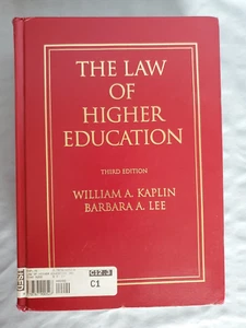 The Law of Higher Education by William A Kaplin, et al - 3rd Edition Hardcover - Picture 1 of 9
