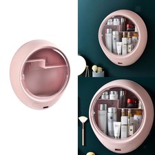 Wall Mount Makeup Cosmetic Storage Box Cabinets NO PUNCHING SAVE SPACE