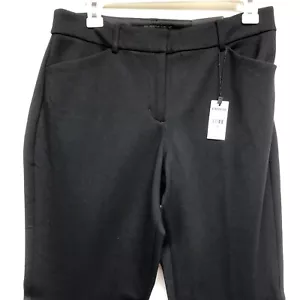 Express Publicist Boot Mid Rise Black Pants Size 8R Women Casual Work Going Out - Picture 1 of 13