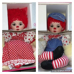 KISSY AND HUGGS 14" SEATED SET/2 LARGE RAGS DOLLS MARIE OSMOND NIB MARIE OSMOND - Picture 1 of 7